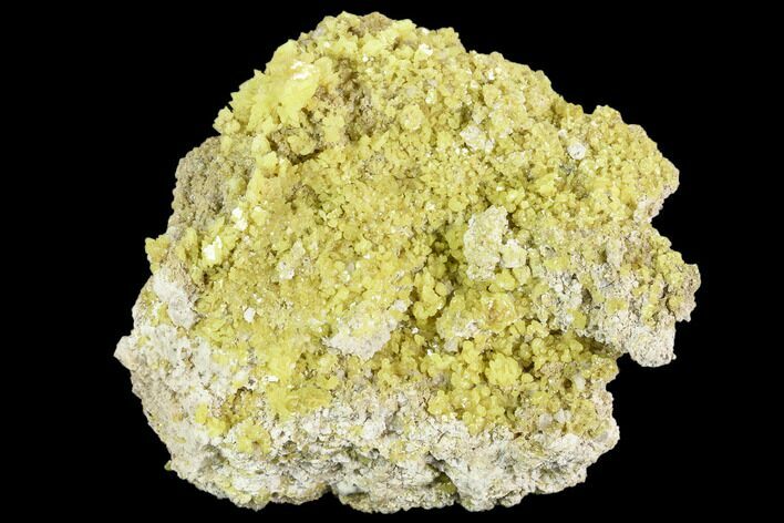 3.35" Sulfur Crystal Cluster - Steamboat Springs, Nevada
